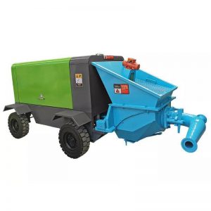 DYP90A wet shotcrete machine with tire-3