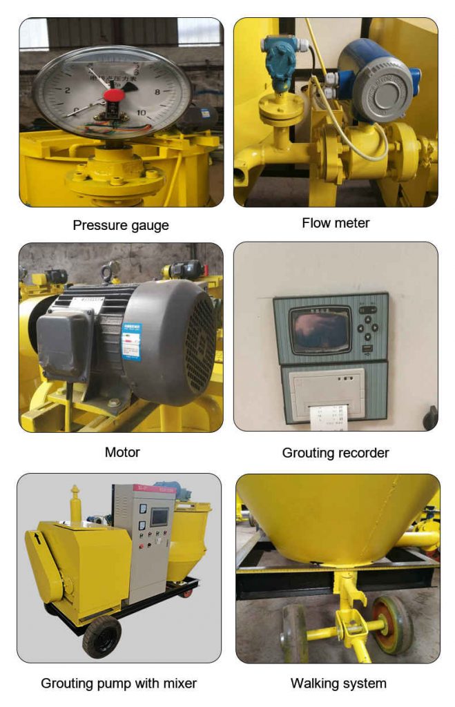 Cement Grouting Pump Machine and Grout Mixer Machine-details